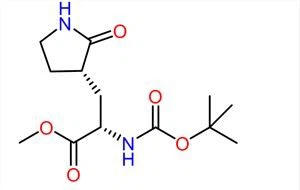 Metil(S)-2-(Boc-amino)-3-[(S)-2-okso-3-pirolidinil]propanoāts CAS:328086-60-8