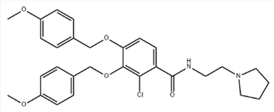 CAS: 1225208-44-5 2-hlor-3,4-bis((4-metoksibenzil)oksi)-N-(2-(pirolidin-1-il)etil)benzamīds